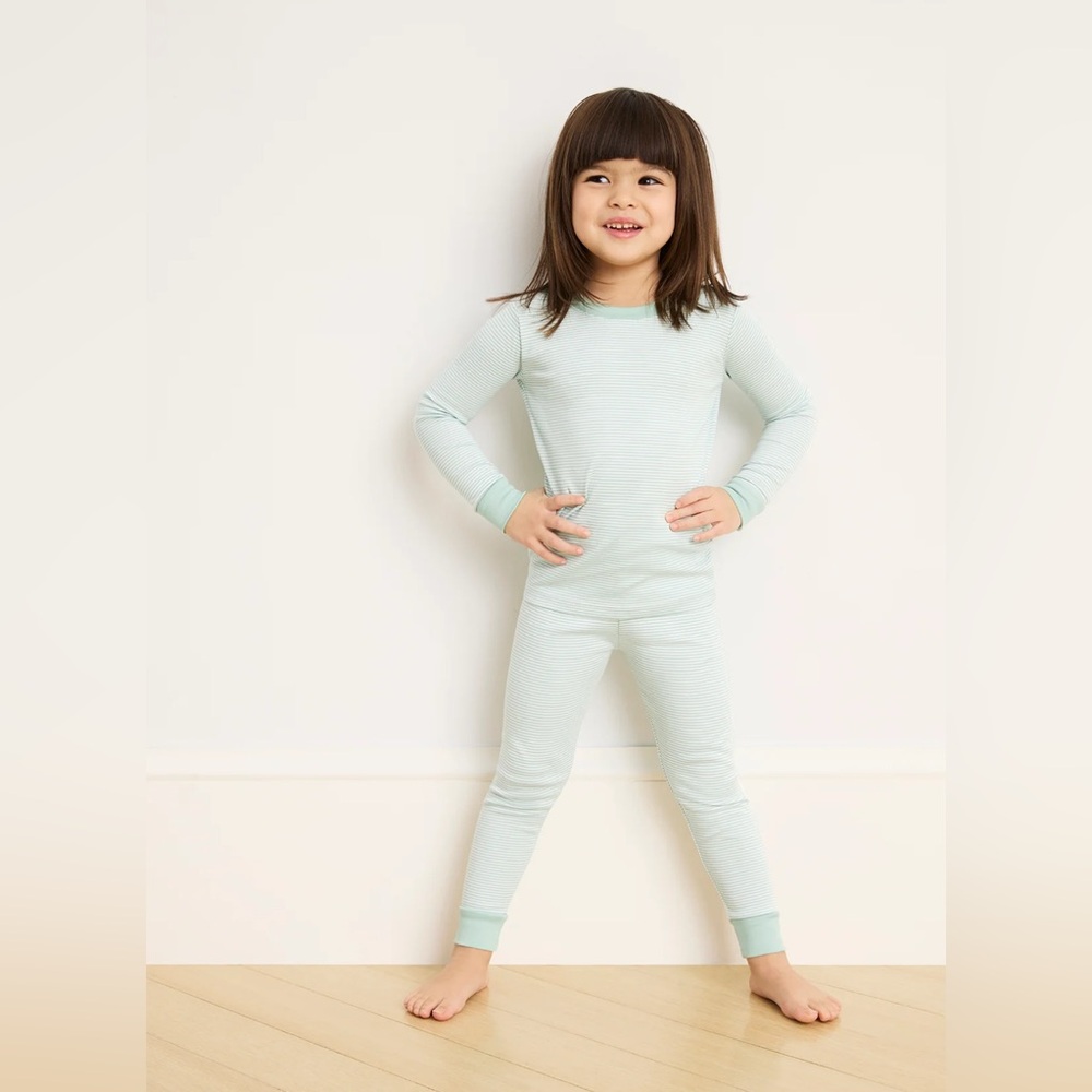 LAKE | Kids Pajama Set in Parisian Green | Size: 7 | Great Condition